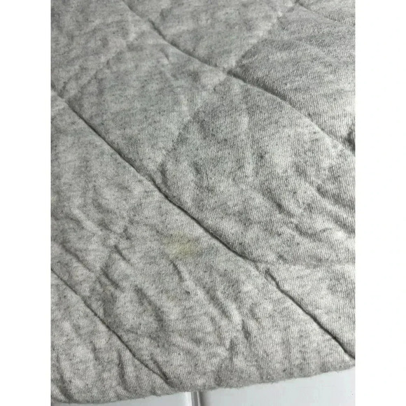 Old Navy Women's Size Xl Gray Cropped Half Zipper Quilted Sweater Extra Large - Picture 8 of 9